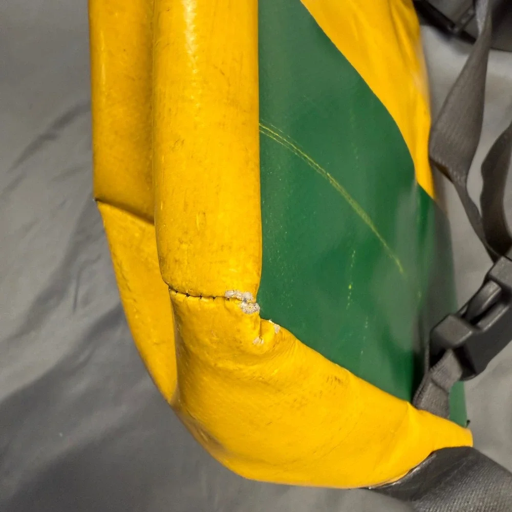 FREITAG F14 DEXTER Messenger Yellow & Green Black Vintage Recycled Tarpaulin